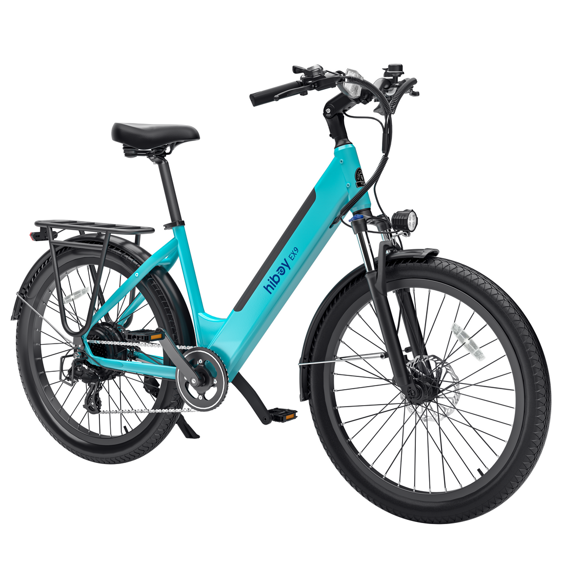 Hiboy EX9 electric bike, blue