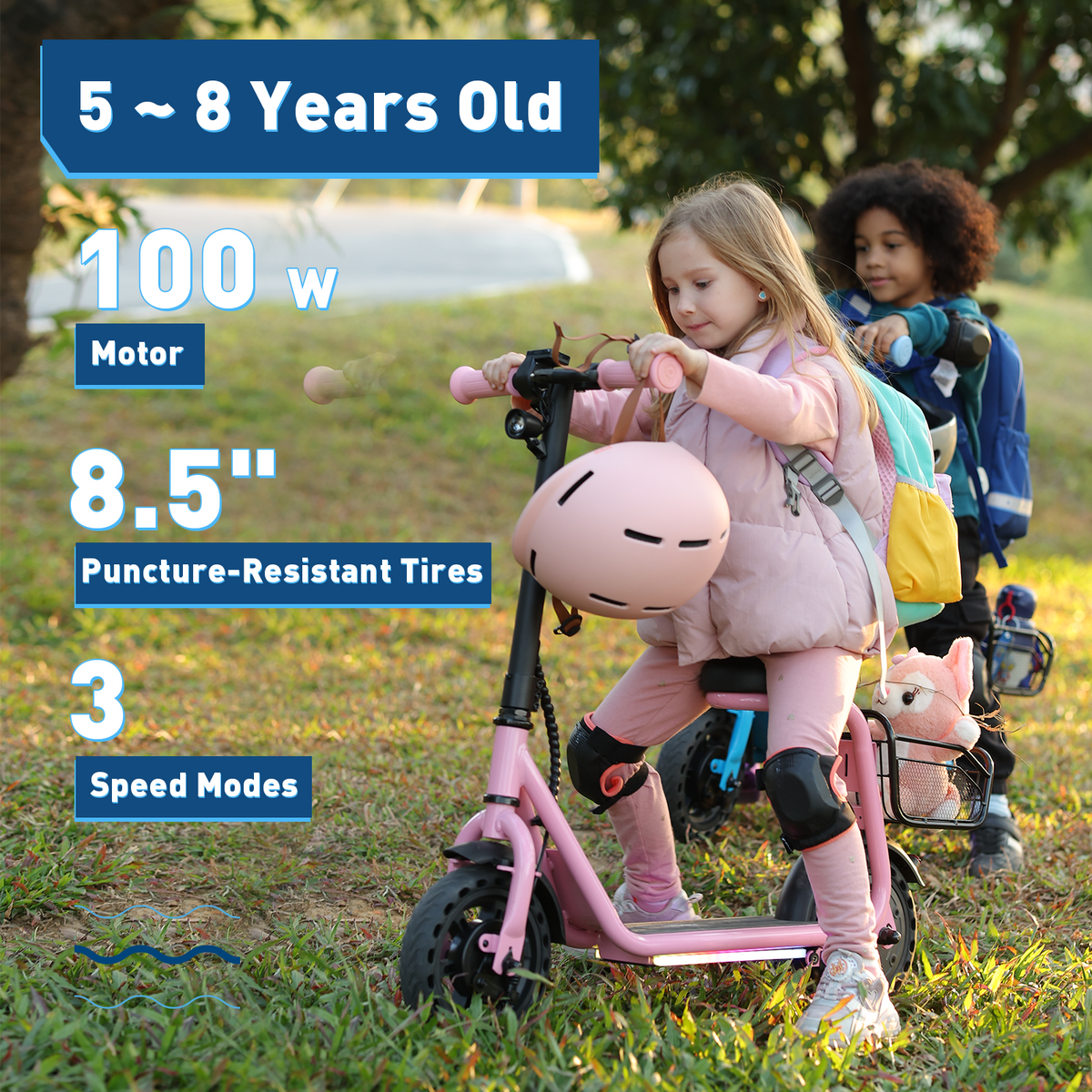 Hiboy Q2 Lite kids electric scooter, black