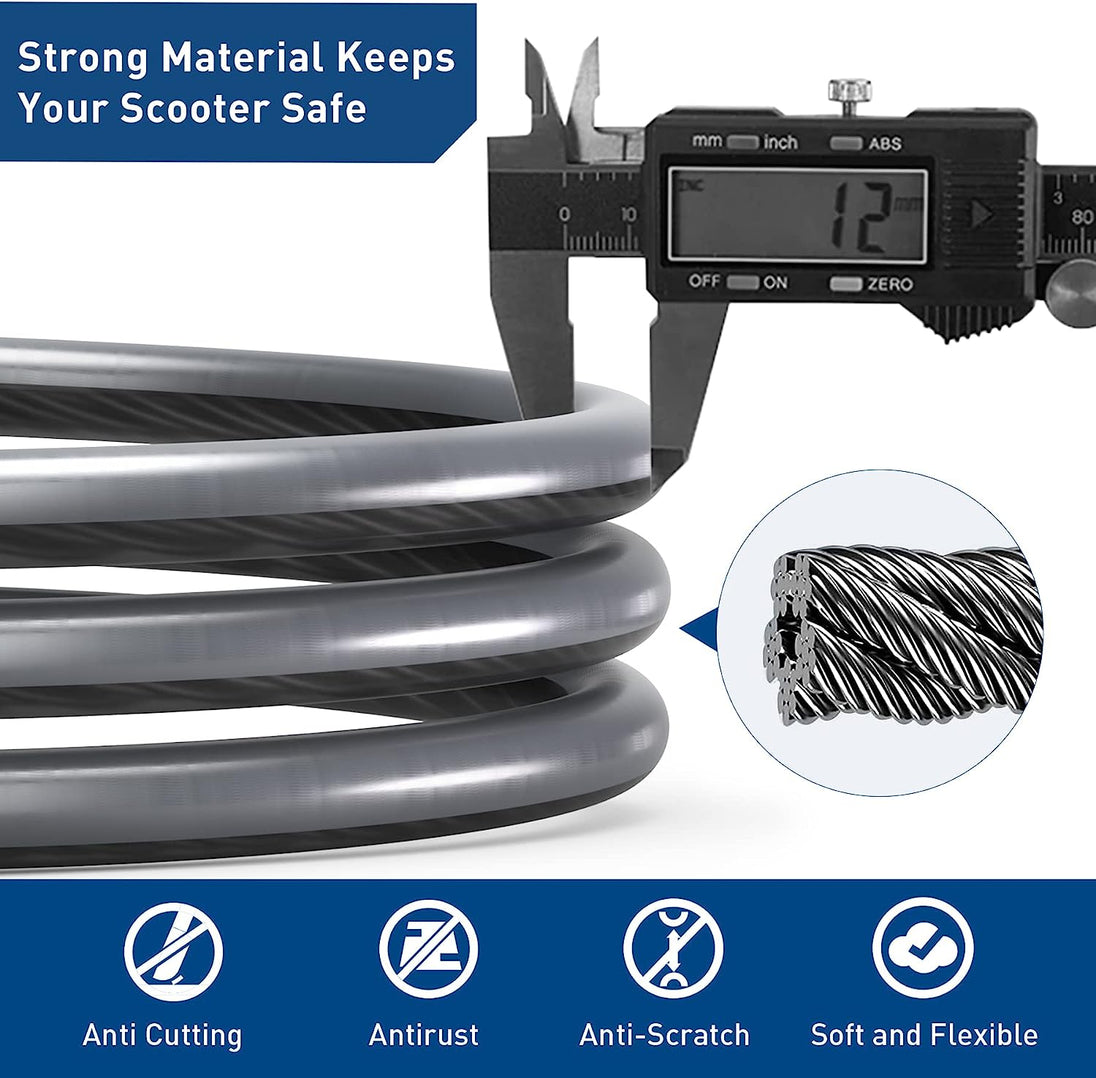 Hiboy 3.2 ft combination cable lock