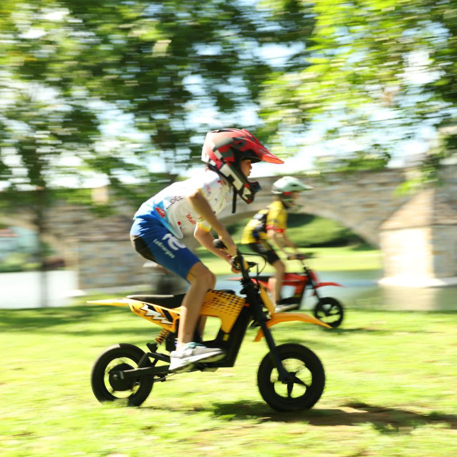 Hiboy DK2 kids electric dirt bike, yellow