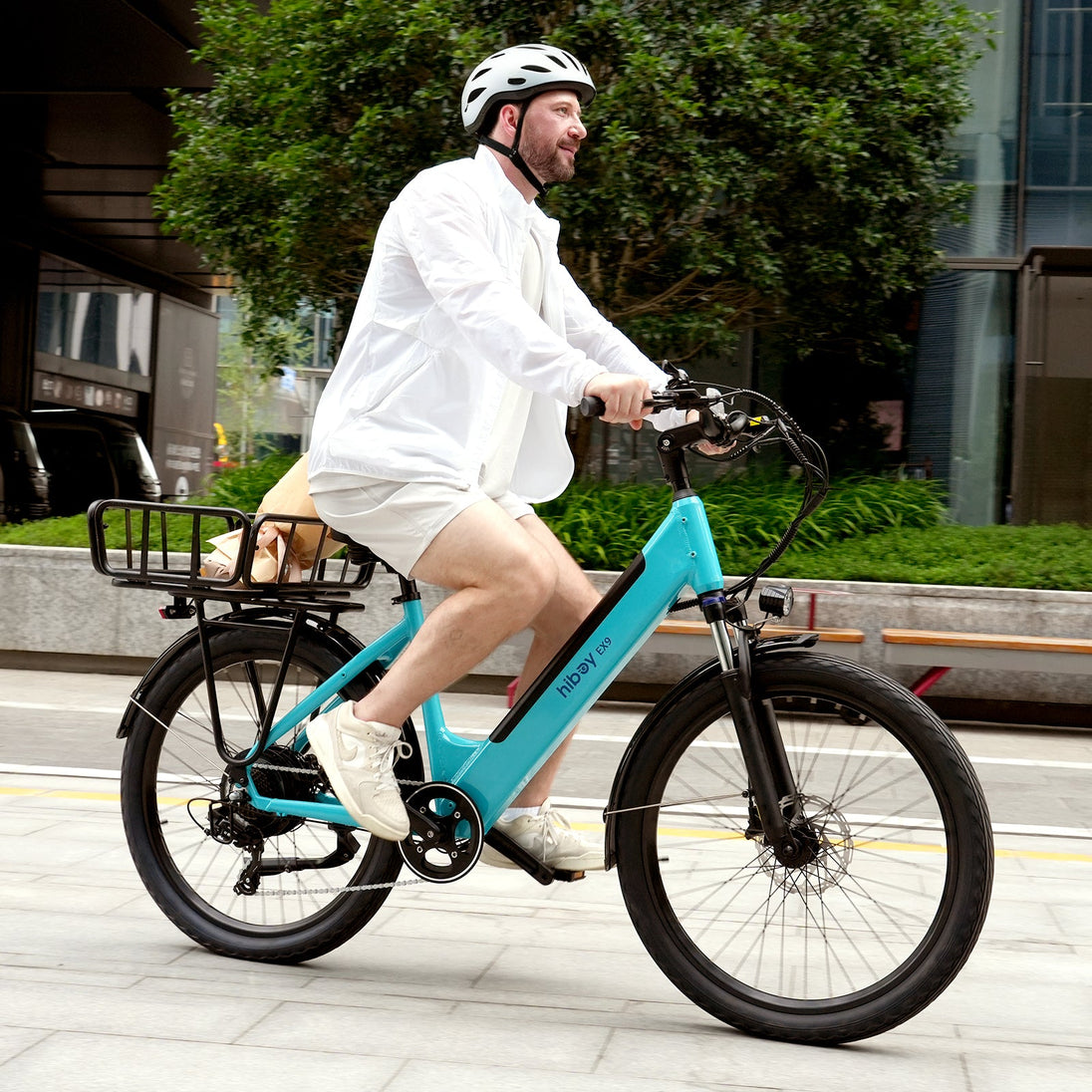 Hiboy EX9 electric bike, blue